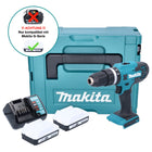 Makita HP 488 DWYJ Akku Schlagbohrschrauber 18 V 42 Nm G-Serie + 2x Akku 1,5 Ah + Ladegerät + Makpac