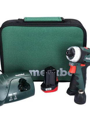 Metabo PowerMaxx BS Akku Bohrschrauber 12 V 34 Nm + 1x Akku 2,0 Ah + Ladegerät + Tasche ( 600079500 )