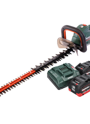 Metabo HS 18 LTX BL 65 Akku Heckenschere 18 V 60 cm Brushless 2x Akku 10 0 Ah Ladegeraet 1 - toolbrothers