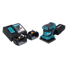 Lijadora orbital a batería Makita DBO 480 RF 18 V 112 x 102 mm + 2x baterías 3,0 Ah + cargador