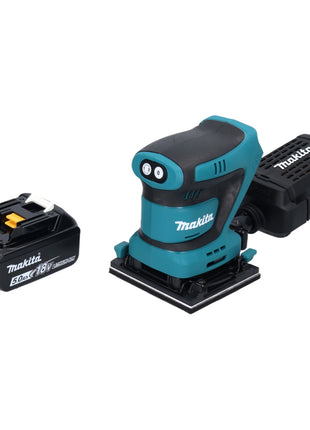 Lijadora orbital a batería Makita DBO 480 T1 18 V 112 x 102 mm + 1x batería 5,0 Ah - sin cargador