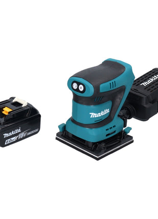 Makita DBO 480 G1 Akku Schwingschleifer 18 V 112 x 102 mm + 1x Akku 6,0 Ah - ohne Ladegerät