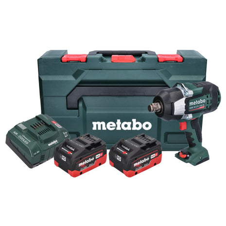 Metabo SSW 18 LTX 1750 BL akumulatorowy klucz udarowy 18 V 1750 Nm 3/4" bezszczotkowy ( 602402810 ) + 2x akumulator 8,0 Ah + ładowarka + metaBOX