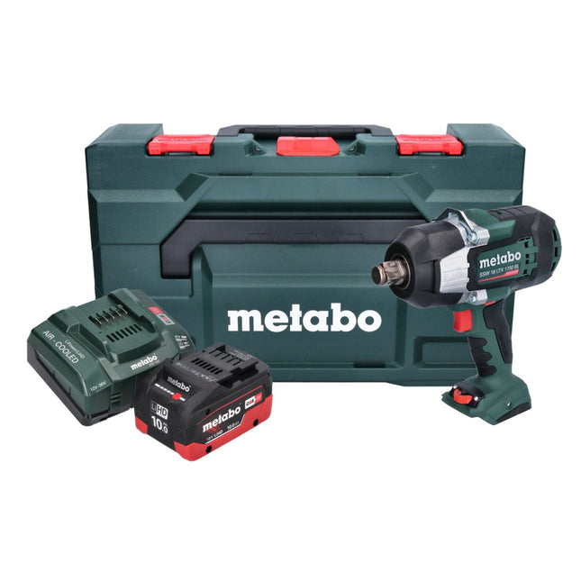 Metabo SSW 18 LTX 1750 BL avvitatore a impulsi a batteria 18 V 1750 Nm 3/4" brushless + 1x batteria ricaricabile 10,0 Ah + caricatore + metaBOX