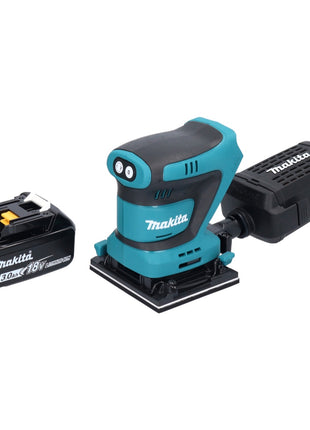 Makita DBO 481 F1 levigatrice orbitale a batteria 18 V 112 x 102 mm + 1x batteria ricaricabile 3,0 Ah - senza caricabatterie