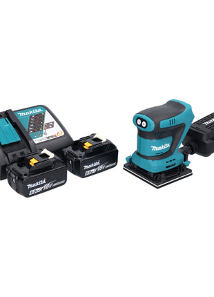 Makita DBO481RG Ponceuse vibrante sans fil 112 x 102mm 18V + 2x Batteries 6,0Ah + Chargeur