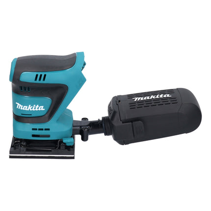 Makita DBO 481 RMJ Levigatrice orbitale a batteria 18 V 112 x 102 mm + 2x batteria ricaricabile 4,0 Ah + caricabatterie + Makpac