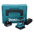 Lijadora orbital a batería Makita DBO 481 G1J 18 V 112 x 102 mm + 1x batería 6,0 Ah + Makpac - sin cargador