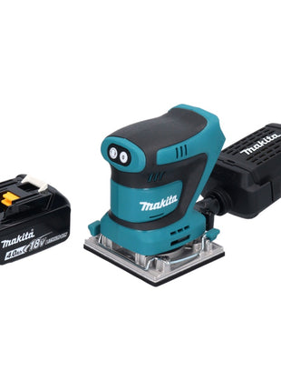 Makita DBO 482 M1 Akku Schwingschleifer 18 V 112 x 102 mm + 1x Akku 4,0 Ah - ohne Ladegerät