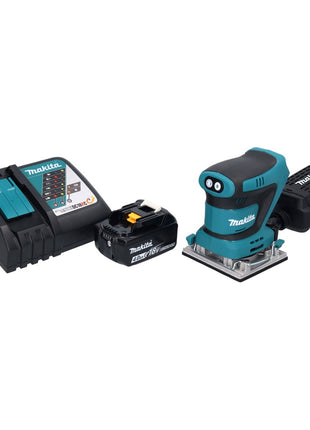 Makita DBO 482 RM1 Akku Schwingschleifer 18 V 112 x 102 mm + 1x Akku 4,0 Ah + Ladegerät