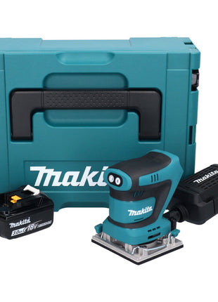 Makita DBO 482 F1J Akku Schwingschleifer 18 V 112 x 102 mm + 1x Akku 3,0 Ah + Makpac - ohne Ladegerät