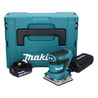 Makita DBO482T1J Levigatrice vibrante a batteria 112x102mm 18V + 1x batteria 5,0Ah + scatola Makpac - senza caricabatterie