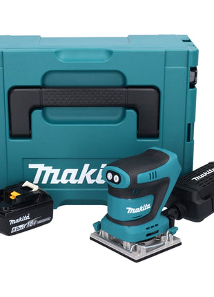 Makita DBO482G1J Ponceuse vibrante sans fil 112x102mm 18V + 1x Batterie 6,0Ah + Coffret Makpac - sans chargeur