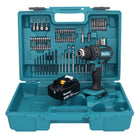 Makita DHP 482 T1X1 Akku Schlagbohrschrauber 18 V + 1x Akku 5,0 Ah + 74 tlg. Zubehörset + Koffer - ohne Ladegerät