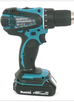 Makita DDF 456 Akku-Bohrschrauber 18 V im MAKPAC mit 2 Akkus 1,5 Ah und Ladegerät - Toolbrothers