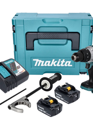 Makita DHP 481 RGJ Akku Schlagbohrschrauber 18 V 115 Nm Brushless + 2x Akku 6,0 Ah + Ladegerät + Makpac - Toolbrothers