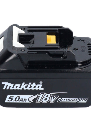 Taladro percutor inalámbrico Makita DHP 482 T1X1W 18 V 62 Nm + 1x batería 5,0 Ah + set de accesorios 74 piezas + maletín - sin cargador