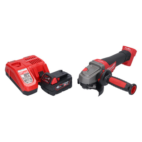 Milwaukee M18 CAG115XPDB-401 Akku Winkelschleifer 18 V 115 mm Brushless + 1x Akku 4,0 Ah + Ladegerät