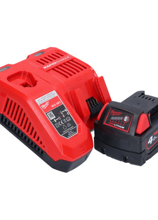 Milwaukee M18 CAG115XPDB-401 Akku Winkelschleifer 18 V 115 mm Brushless + 1x Akku 4,0 Ah + Ladegerät