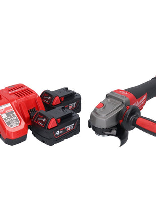 Meuleuse d'angle sur batterie Milwaukee M18 CAG115XPDB-402 18 V 115 mm sans balais + 2x batteries 4,0 Ah + chargeur