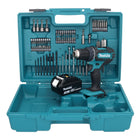 Makita DDF 482 F1X1 Akku Bohrschrauber 18 V 62 Nm + 1x Akku 3,0 Ah + 74 tlg. Zubehörset + Koffer - ohne Ladegerät