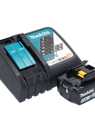 Makita DDF 482 RF1X1 taladro atornillador inalámbrico 18 V 62 Nm + 1x batería 3,0 Ah + cargador + set de accesorios 74 piezas + estuche