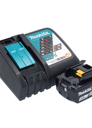 Makita DDF 487 RF1X1 taladro atornillador inalámbrico 18 V 40 Nm sin escobillas + 1x batería 3,0 Ah + cargador + set de accesorios 74 piezas + estuche