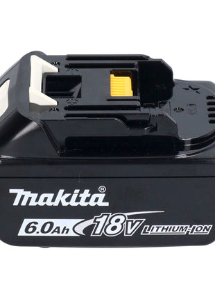 Makita DTD 156 G1X1 llave de impacto a batería 18 V 155 Nm 1/4" + 1x batería 6,0 Ah + set de accesorios 74 piezas + maletín - sin cargador