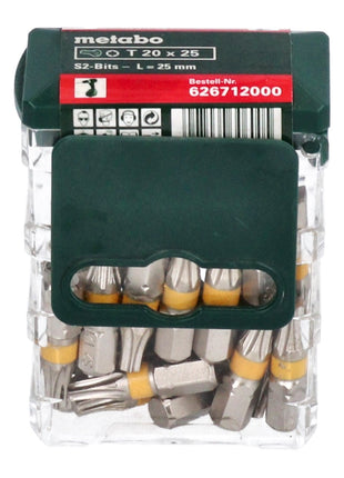 Metabo Bit Box 25x T20 25 mm Torx Bit ( 626712000 )