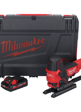 Sierra de calar a batería Milwaukee M18 FBJS-301X 18 V sin escobillas + 1x batería 3.0 Ah + caja HD - sin cargador