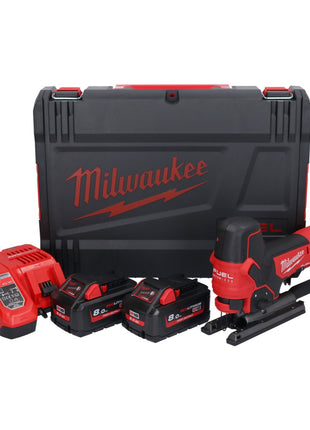 Milwaukee M18 FBJS-802X Akku Stichsäge 18 V Brushless + 2x Akku 8,0 Ah + Ladegerät + HD Box - Toolbrothers