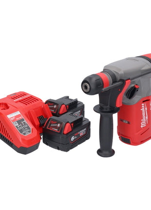 Marteau combiné à batterie Milwaukee M18 CHX-602 18 V 2,5 J SDS plus brushless + 2x batteries 6,0 Ah + chargeur