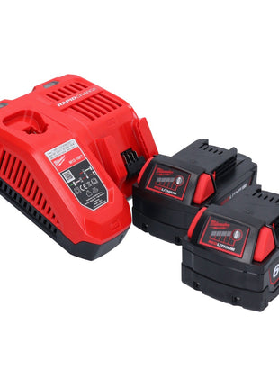 Marteau combiné à batterie Milwaukee M18 CHX-602 18 V 2,5 J SDS plus brushless + 2x batteries 6,0 Ah + chargeur