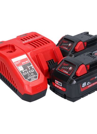 Sierra sable Milwaukee M18 BSX-802 batería 18 V + 2x baterías 8,0 Ah + cargador