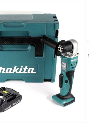 Makita DDA 351 Y1J Akku Winkelbohrmaschine 18 V 13,5Nm + 1x Akku 1,5Ah + Makpac - ohne Ladegerät - Toolbrothers