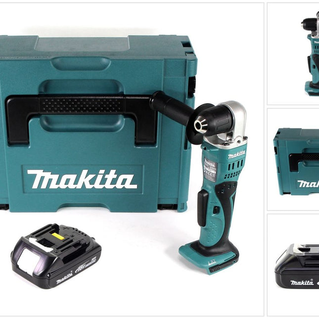 Makita DDA 351 Y1J Akku Winkelbohrmaschine 18 V 13,5Nm + 1x Akku 1,5Ah + Makpac - ohne Ladegerät - Toolbrothers
