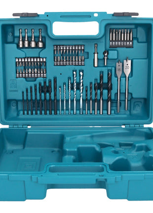 Makita DHP 482 SY1X1 Akku Schlagbohrschrauber 18 V 62 Nm + 1x Akku 1,5 Ah + Ladegerät + 74 tlg. Zubehörset + Koffer