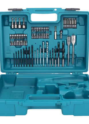 Makita DHP 453 SY1X1 perceuse à percussion sans fil 18 V 42 Nm + 1x batterie 1,5 Ah + chargeur + jeu d'accessoires 74 pièces + mallette