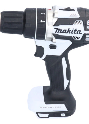 Makita DHP 484 SY1X1W perceuse à percussion sans fil 18 V 54 Nm sans balais blanc + 1 batterie 1,5 Ah + chargeur + jeu d'accessoires 74 pièces + mallette