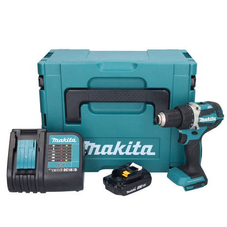 Makita DDF 484 SY1J perceuse/visseuse sans fil 18 V 54 Nm + 1x batterie rechargeable 1,5 Ah + chargeur + Makpac