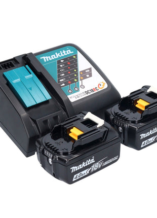 Aspirador inalámbrico Makita DVC 750 LRM LXT 18 V 67 mbar 7,5 l sin escobillas + 2x baterías 4,0 Ah + cargador