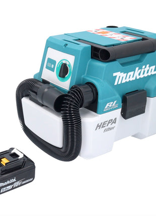 Makita DVC 750 LT1 Aspirateur sans fil LXT 18 V 67 mbar 7,5 l Brushless + 1x batterie 5,0 Ah - sans chargeur