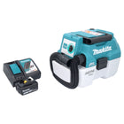 Makita DVC 750 LRG1 Aspirateur à batterie LXT 18 V 67 mbar 7,5 l Brushless + 1x batterie 6,0 Ah + chargeur