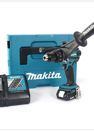 Makita DHP 458 Y1J-D Akku Schlagbohrschrauber 18V 91Nm im Makpac + 1x 1,5Ah Akku + Ladegerät - Toolbrothers