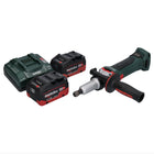 Metabo GA 18 LTX G Akku Geradschleifer 18 V 6 mm + 2x Akku 5,5 Ah + Ladegerät - Toolbrothers