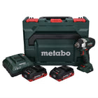 Metabo SSW 18 LT 300 BL avvitatore a impulsi a batteria 18 V 300 Nm brushless + 2x batteria ricaricabile 4,0 Ah + caricatore + metaBOX