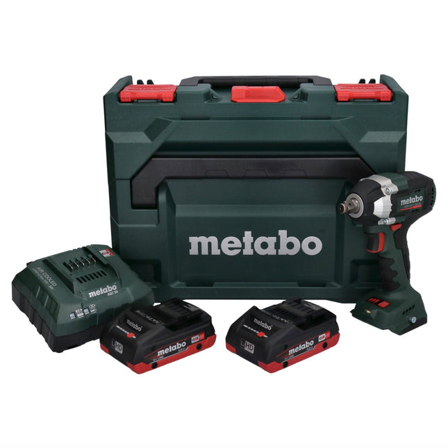 Metabo SSW 18 LT 300 BL avvitatore a impulsi a batteria 18 V 300 Nm brushless + 2x batteria ricaricabile 4,0 Ah + caricatore + metaBOX
