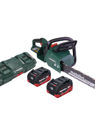 Metabo MS 36-18 LTX BL 40 Akku Kettensäge 36 V ( 2x 18 V ) 40 cm 22 m/s Brushless + 2x Akku 5,5 Ah + Doppel Ladegerät - Toolbrothers