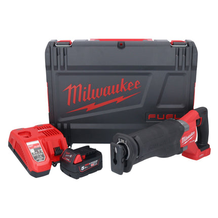 Milwaukee M18 ONEFSZ-501X Akku Recipro Säbelsäge 18 V Brushless + 1x Akku 5,0 Ah + Ladegerät + HD Box