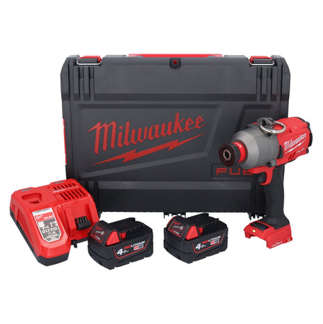 Milwaukee M18 ONEFHIWH716-402X Llave de impacto inalámbrica 18 V 1017 Nm 7/16" sin escobillas + 2x batería 4,0 Ah + cargador + caja HD